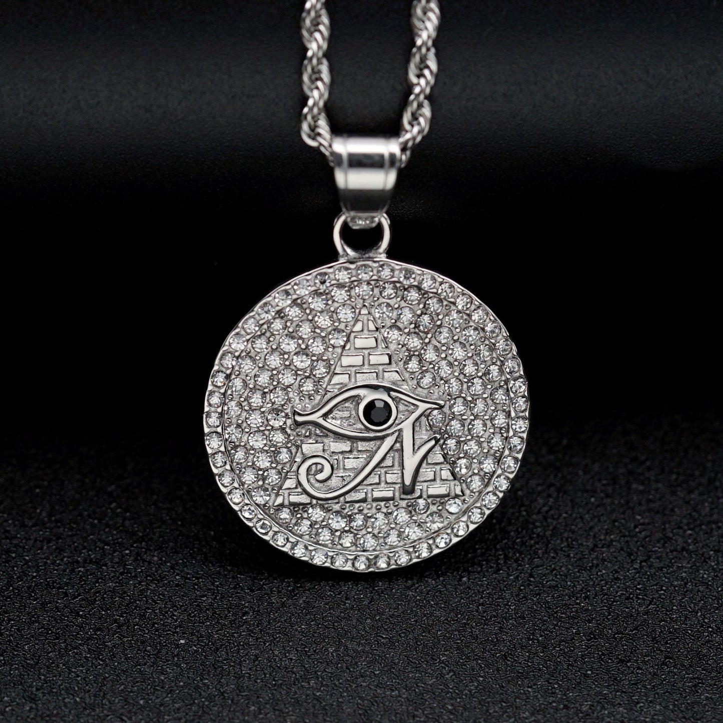 Ancient Egypt Horus Eye Titanium Steel Pendant