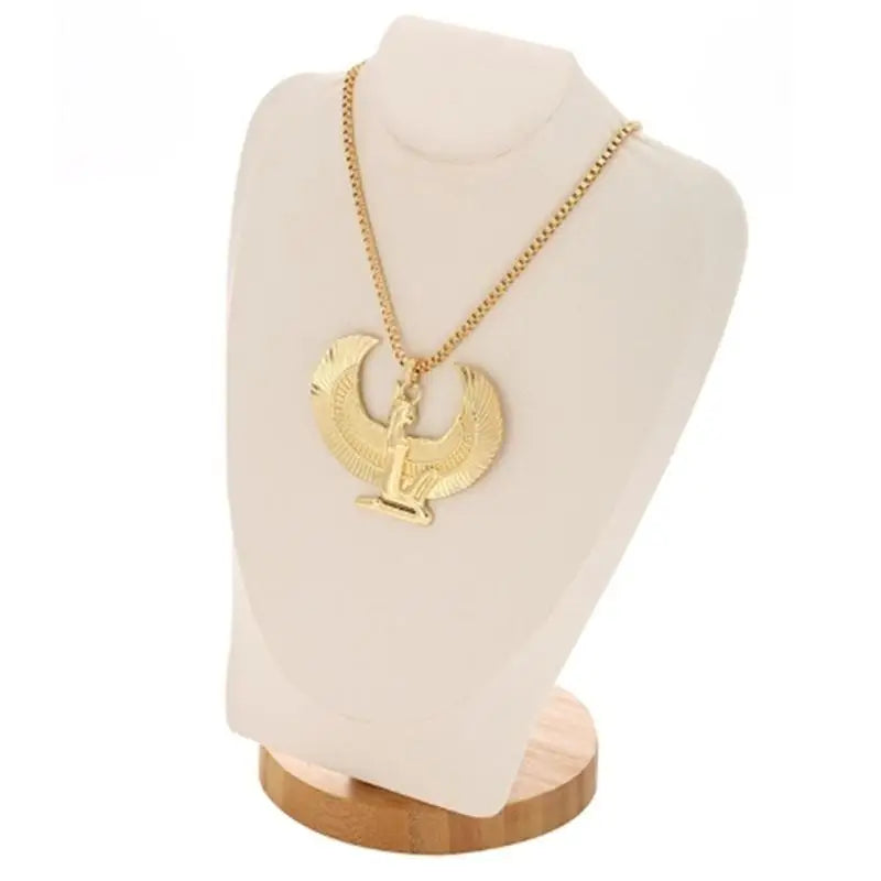 Exquisite Ancient Greek Winged Goddess Pendant Necklace Women's Fashion Romantic Lucky Amulet Jewelry Gift