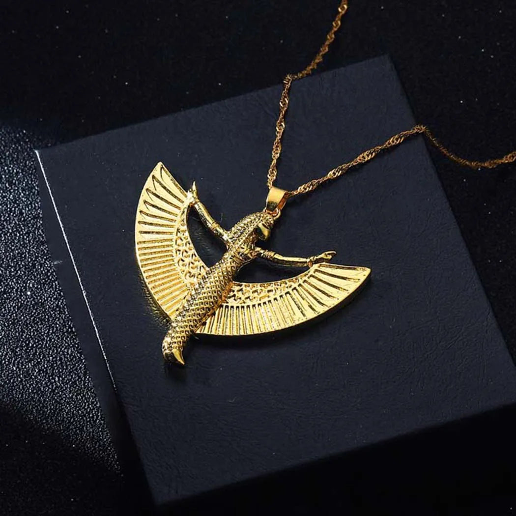 CHENGXUN 2021 Trend Isis Goddess Necklace for Women Egyptian Occult Deity Necklace Pendant Jewelry For Lover