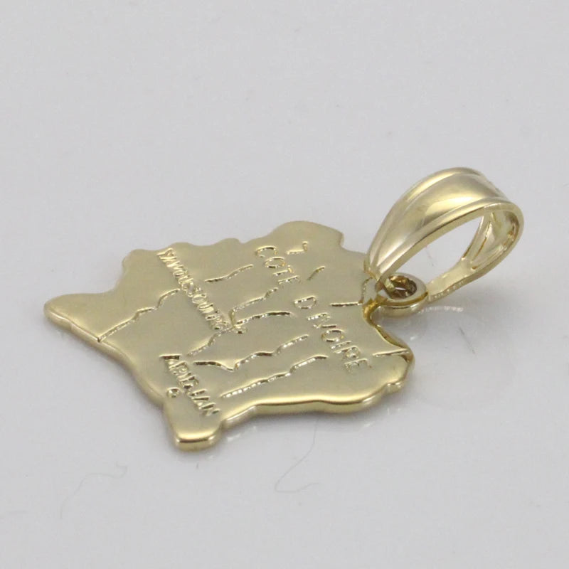 COTE D IVOIRE map pendant & necklace for women & men, country map Africa COTE D IVOIRE map jewelry