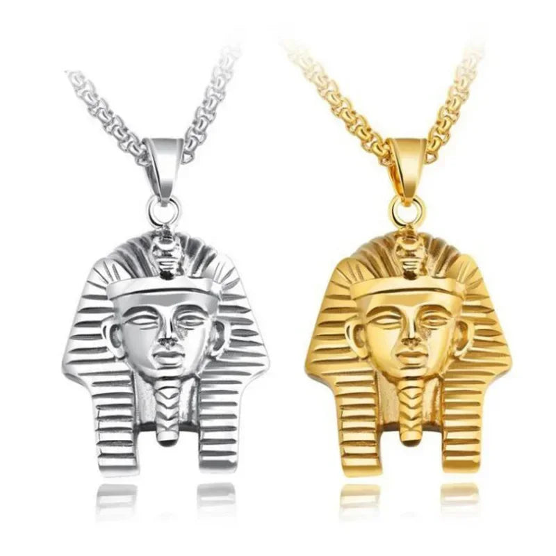 New Exquisite Fashionable Retro Egyptian Pharaoh Tutankhamun Pendant Necklace For Men And Women Versatile Decorative Jewelry