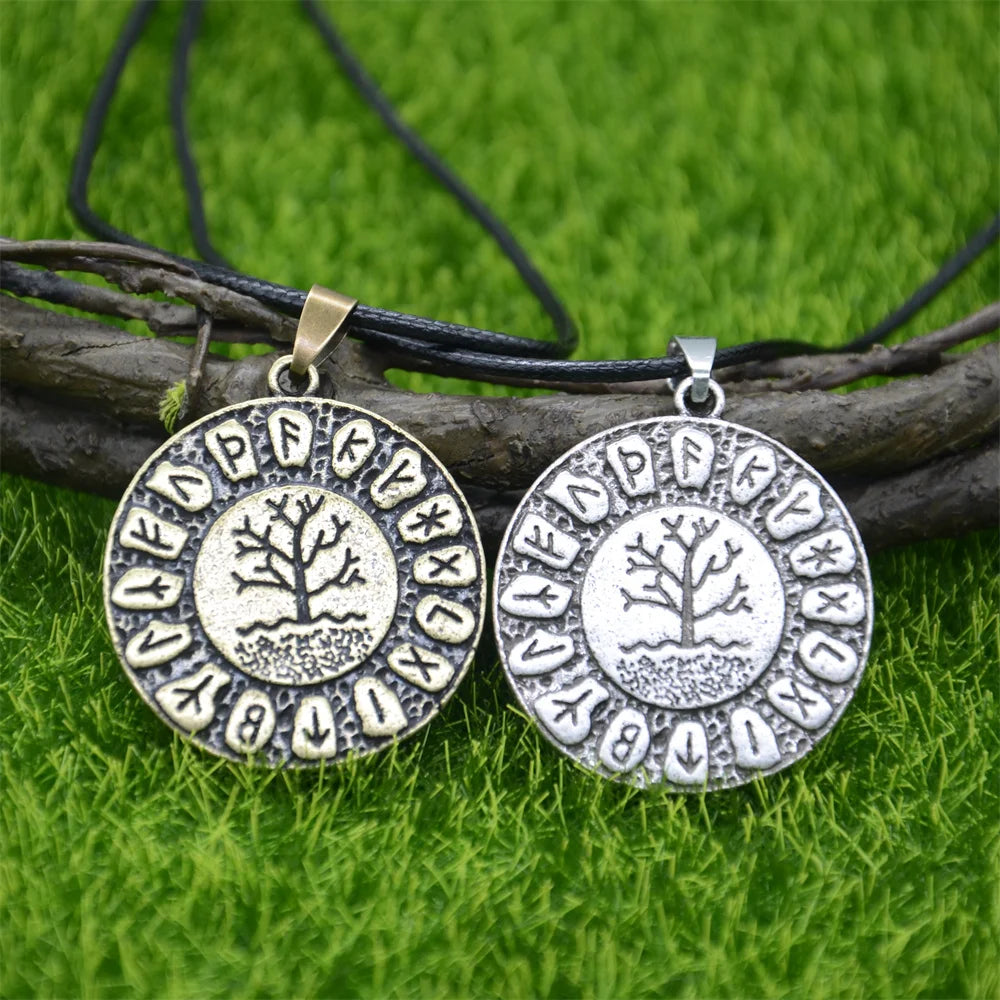 Nordic Faith Yggdrasil World Tree Of Life Wicca Pendant Viking Runes Jewelry Dragon Soul Amulet And Talisman Pendants Necklaces