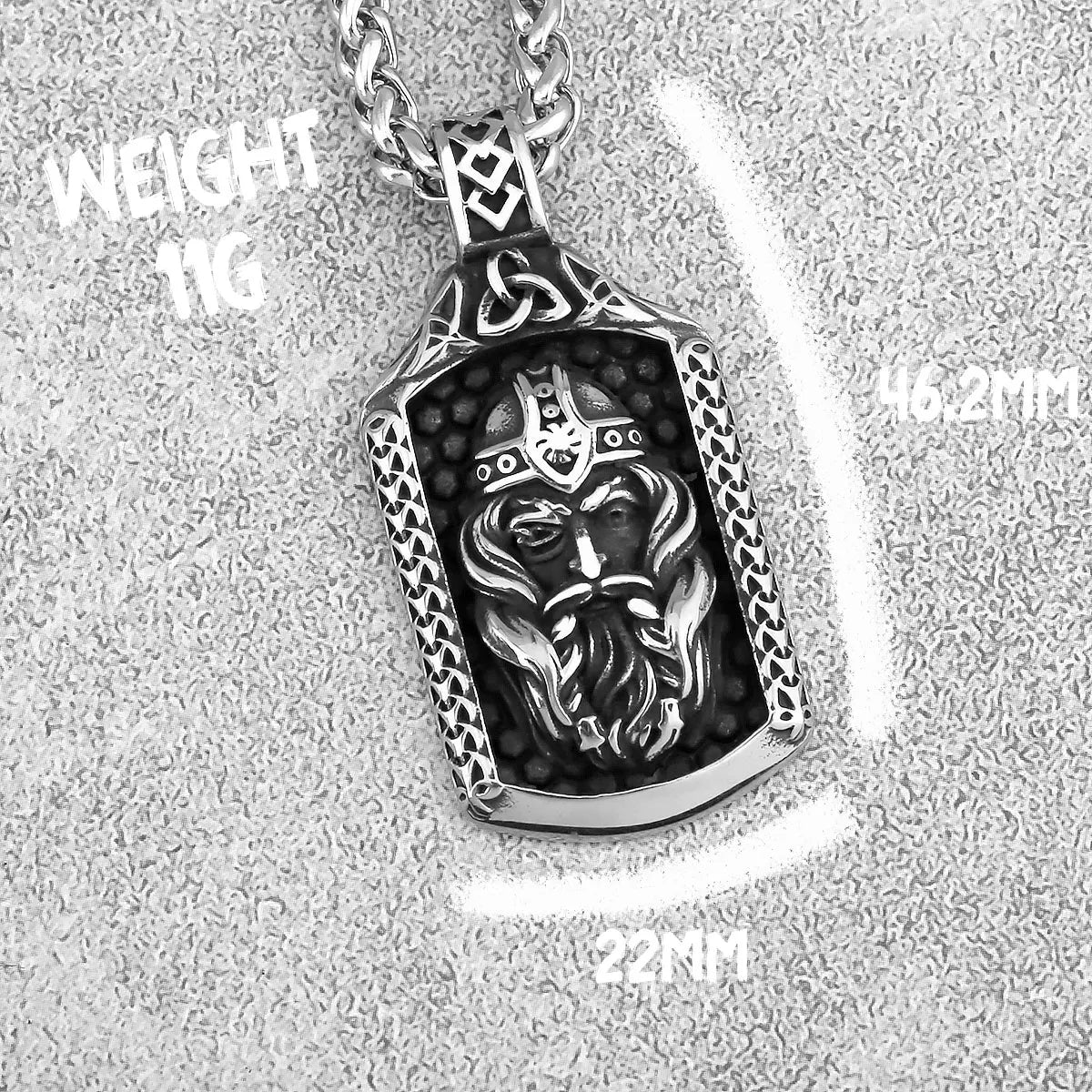 Retro Stainless Steel Egyptian Mythological Totem Pharaoh Viking Necklace Nordic Men's Fashion Amulet Jewelry Gift Wholesale