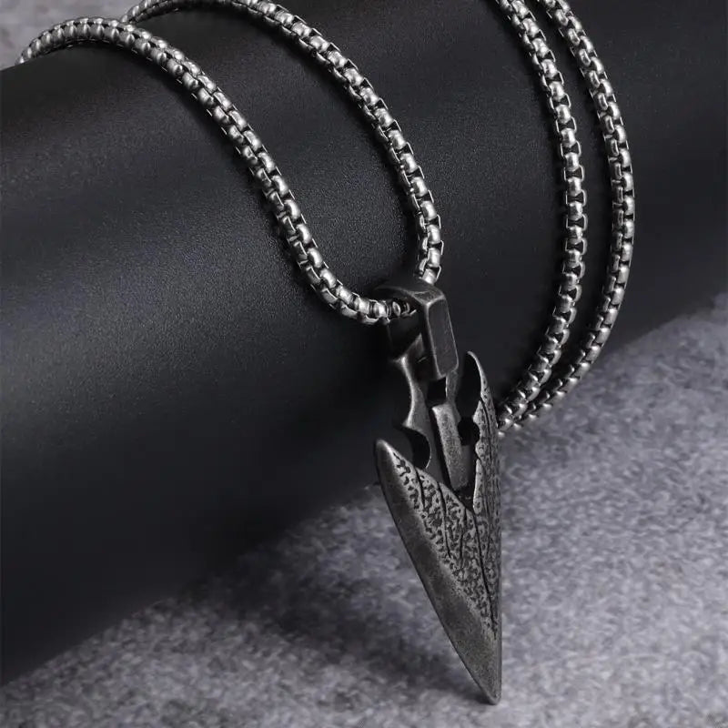 Norse Mythology Pirates Celtic  Weapons Spearhead Pendant Necklace Personality Men\\'s Hip-Hop Cool Trend Jewelry