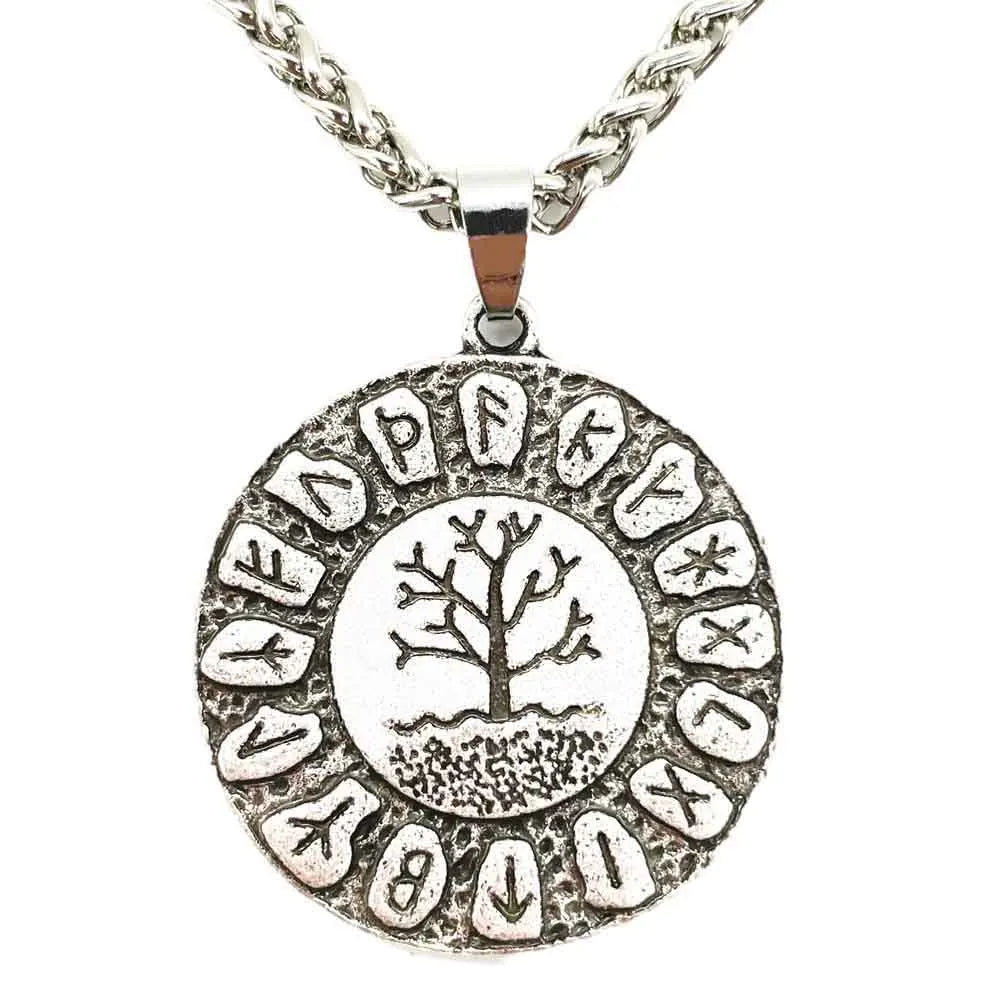 Nordic Faith Yggdrasil World Tree Of Life Wicca Pendant Viking Runes Jewelry Dragon Soul Amulet And Talisman Pendants Necklaces