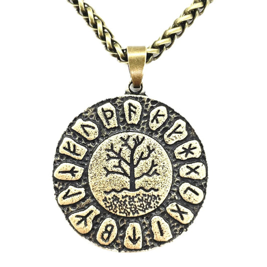 Nordic Faith Yggdrasil World Tree Of Life Wicca Pendant Viking Runes Jewelry Dragon Soul Amulet And Talisman Pendants Necklaces