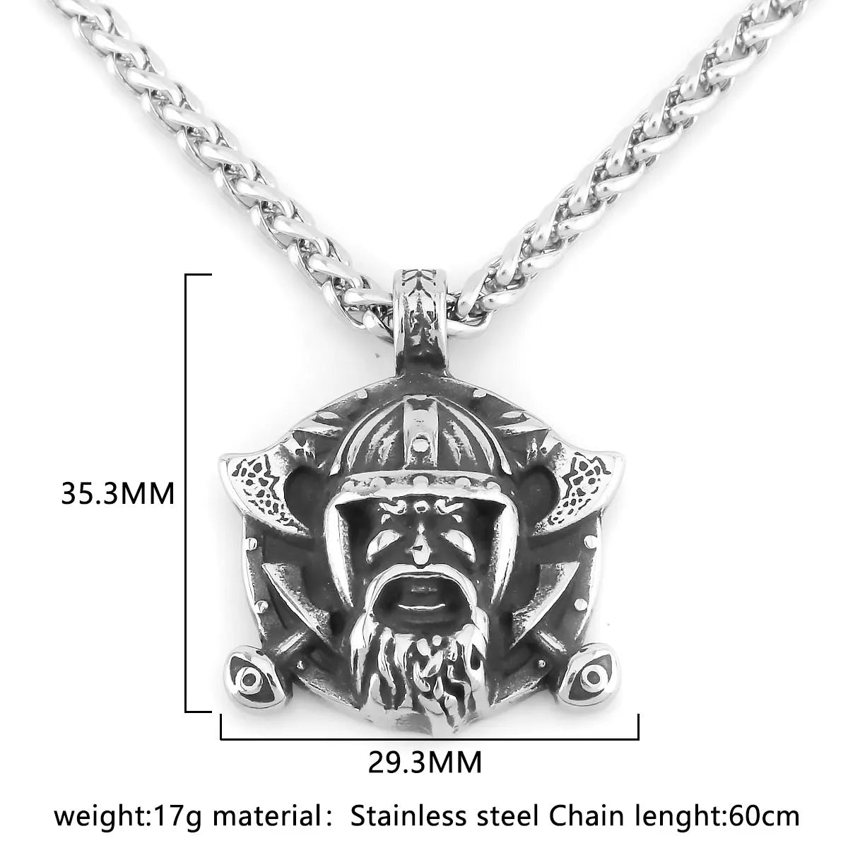 Exquisite Creative Egyptian Mythological Pharaoh Divine Axe Viking Necklace Nordic Men's Retro Stainless Steel Pendant Jewelry