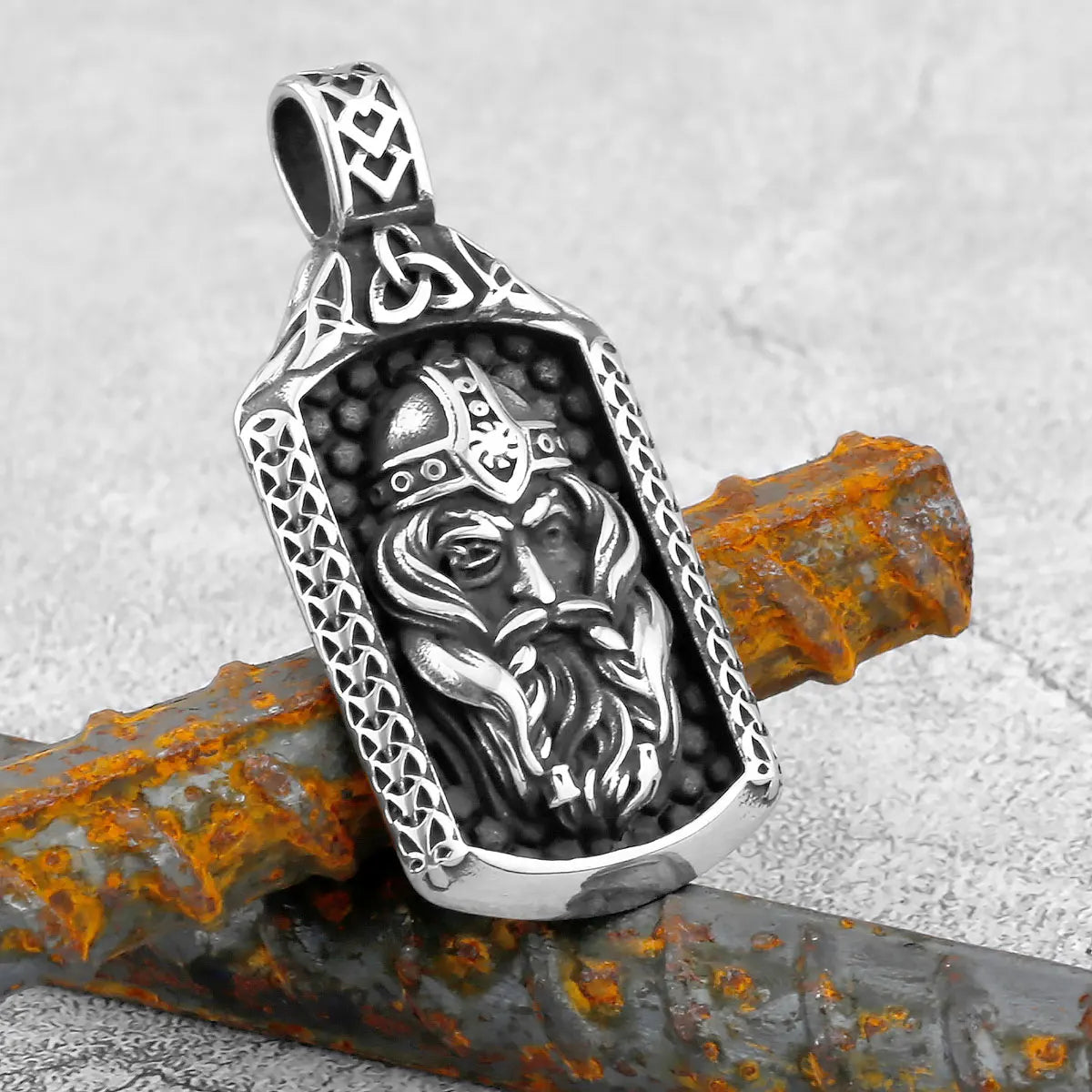 Retro Stainless Steel Egyptian Mythological Totem Pharaoh Viking Necklace Nordic Men's Fashion Amulet Jewelry Gift Wholesale