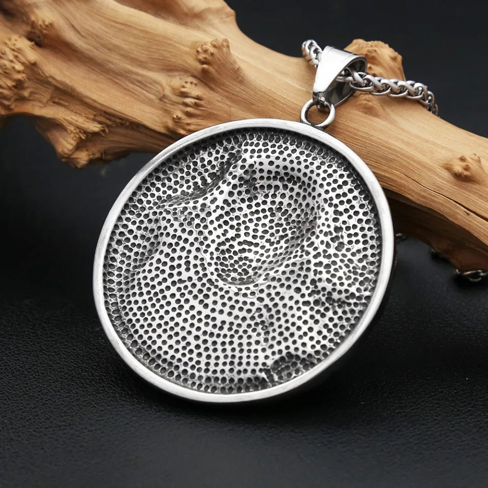 Vintage Mayan Pattern Pendant Necklaces For Men Women 316L Stainless Steel AZTEC CALENDAR Necklace Amulet Jewelry Dropshipping